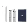 Set de Cortauñas Acero Inoxidable Herramienta Kit Cortauñas Herramienta Removedora de Cutícula Manicura Pedicura Casera Artesanía de Precisión Alemana