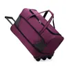 Bolsa de remolque expandible de gran capacidad para comercio exterior, bolsa de viaje transfronteriza de nuevo tejido Oxford, bolsa con ruedas portátil multifuncional