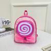 Estilo coreano Saco das crianças dos desenhos animados bonito menina PU lantejoulas mochila jardim de infância crianças pirulito mochila pequena
