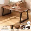 Mesa de Comedor Restaurante de Comida Rápida Cafetería Mesa de Comedor Moderna Simple Mesa Rectangular de Placa Grande Set de Mesa y Sillas Comerciales para Catering