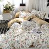 Comercio exterior lavado algodón Snoopy juego de cuatro piezas gorro de cama Mickey para hombre y mujer dormitorio de estudiante juego de tres piezas ropa de cama al por mayor