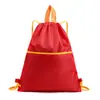 Bolsa con Cordón de Tela Oxford Mochila Portátil para Hombres y Mujeres Bolsa para Ocio al Aire Libre Bolsa con Cordón de Gran Capacidad Bolsa para Senderismo y Viajes con Logo