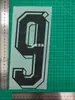 2026 Cuerpo de Caballo Colección Negra Talla Adulto A+ Número de Jersey Letras Pegatinas de Transferencia Térmica para Jerseys