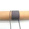 Em estoque corda de poliéster 2mm com núcleo torcido, corda de guarda-chuva mesclada, puxador de bolsa, tecelagem manual, corda para pendurar DIY, decoração de cauda de puxar à prova de vento, pingente de gota