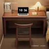 Escritorio de madera maciza para uso doméstico, adecuado para espacios pequeños, escritorio de noche para escribir, mesa larga de estudio para estudiantes en el dormitorio, escritorio de computadora para adultos
