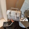Bolsa Pequeña de Textura de Alta Gama para Comercio Exterior para Mujer 2025 Nueva Moda Retro Bandolera de Hombro Único Versátil Bolso Satchel Bolso Cuadrado Pequeño