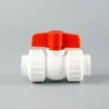Válvula de Bola de Unión Todo Plástico Ppr 2063 Accesorios de Tubería Ppr Boca Plana Rosca Fusión en Caliente Válvula de Bola de Alta Densidad Válvula de Bola de Unión Todo Plástico