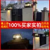 Lámpara de Columna Solar de Cobre Completo Estilo Europeo Impermeable para Exteriores Lámpara para Pilar de Puerta Lámpara de Pared para Jardín de Villa Lámpara para Patio de Entrada