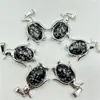 Venta Caliente Transfronteriza Joyería Europea y Americana Accesorios para Collares Cristal Natural Ágata Piedra Preciosa Colgante de Pingüino Aleación Accesorios Ecológicos