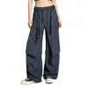 Pantalones de pierna ancha unisex de alta gama a cuadros vintage para cruzar fronteras, pierna recta, lavados y desgastados