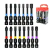 Puntas de Destornillador Hexagonales Negras de Forma Especial, Brocas Magnéticas para Taladro Eléctrico, Juego de Brocas Combinadas Hexagonales de Vástago Especial, 50 Piezas