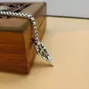 Nova Moda Generosa Seiko Personalidade Cruz Pingente Casal Oco Esculpido adaga de baioneta Prata Esterlina S925