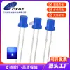 LED Azul de 3mm com Cabeça Plana e Pernas Longas, Diodo Emissor de Luz LED F3 Topo Plano de Conexão Direta, Tipo de Conexão Direta