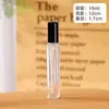 Envío Gratis Botella Recargable de Perfume de 10 ml Botella de Spray Portátil Cilíndrica 15 Transparente Simple Botella de Vidrio de Muestra Portátil