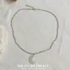 "Luna Clara Luz Suave" Collar de Luna Minimalista Estilo Coreano para Mujer, Gargantilla de Lujo Ligero de Nicho, Cadena para el Cuello de Estilo Minimalista