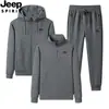 Sudadera con Media Cremallera para Hombre Estilo Nuevo 2026 Primavera y Otoño Holgada Tallas Grandes Ropa Deportiva Conjunto Casual de Tres Piezas