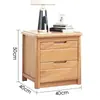 Mesita de noche de madera maciza, diseño sencillo en colores nogal y haya, armario de almacenamiento de mesita de noche ancho y estrecho, estilo chino moderno nuevo en rojo, negro y sándalo rojo dorado