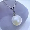 Accesorios de Perlas DIY Engaste Vacío de Plata de Ley S925 Colgante de Diseño en Forma de V a la Moda Sencillo Joyería Dulce Versátil