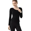 Tops de Yoga para Mulheres com Bojo, Roupas de Treino para Pilates, Roupas Esportivas de Manga Longa com Efeito Emagrecedor para Dança Moderna e Prática para Mulheres