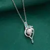 Colar Transfronteiriço Feminino Joia Corrente Clavícula Joias Colar com Pingente de Alta Qualidade Feminino Joia de Luxo Leve Nicho Colar de Pérolas Feminino