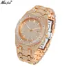 Reloj MISSFOX TikTok moda europea y americana rap Ice Watch hip hop diamante completo esfera grande cuarzo reloj de hombre
