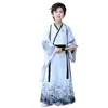 Hanfu para Meninos Estilo Verão Estilo Antigo Bonito Estilo Nacional Conjunto Manga Curta Infantil 2025 Novo Modelo Traje Tang para Bebês Meninos