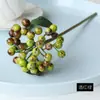 Cachos de flores e frutas artificiais estilo europeu, decorações para sala de estar, decorações de Natal, frutas da sorte, acessórios para arranjos florais, frutas vermelhas artificiais, flores artificiais