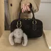 Bolso de Mano para Mujer 2025 Otoño e Invierno Nuevo Bolso Cruzado Ropa de Trabajo Versátil de Gama Alta Retro Bolso Boston Almohada