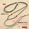 Fino talão trecho puxar colar corda DIY jade pingente cordão simples trançado corda jade pingente corda acessórios vintage pingente cordão