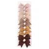 Nuevo Pack Combinado de 10 Pasadores para el Cabello Hechos a Mano con Lazo Sencillo de Amazon para Niños Accesorios para la Cabeza Moda Diaria