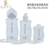 Botellas de Conjunto Cubo en Stock: Botella de Esencia de Forma Irregular de 50 ml, Botella Dispensadora de Loción Tipo Prensa de 120 ml, Tarro para Crema de 30 g