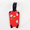 Etiqueta de equipaje de PVC para comercio exterior, Etiqueta de identificación de equipaje de viaje, Colgante para maleta, Etiqueta de embarque para maleta de ruedas, Venta al por mayor