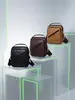 Bolso bandolera de cuero para hombre, bolso de hombro de negocios, bolsa simple para portátil de uso diario, bolso vintage para hombre, mochila ligera
