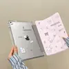 Funda protectora estilo sal con conejito blanco para iPad Air 6, Pro 11 pulgadas, MINI 7, 7ª/8ª/9ª generación A16, anticaída