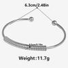 Pulseira de Bobina Europeia e Americana de Aço Inoxidável 304 Feminina Ouro 18k Nicho Senso Avançado Abertura em C Pulseira Ajustável em estoque