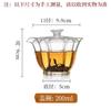 Baicaigaiwan Tapa de Vidrio Baicaiglass Bowl Set de Té Resistente a Altas Temperaturas de Alto Borosilicato Set de Té Kung Fu Tapa de Vidrio Sancai