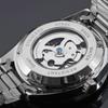Entrega en una sola pieza T-WINNER Winner reloj mecánico automático hueco para hombre reloj mecánico automático para hombre correa de acero