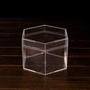 Nueva Caja de Plástico Transparente Poligonal con Tapa, Regalo de Lujo para Vacaciones, Empaque para Dulces de Boda, Caja de Regalo para Acompañante