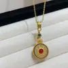Colar Feminino Simples Exquisito Sofisticado Redondo Zircônia Clássica Personalizada Nicho Corrente Clavícula Acessórios Acessível Luxo