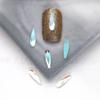 Wengenie mismo estilo Aurora Hielo transparente plano forma especial joya para uñas de diamante Red de diamantes popular punta del dedo Diamante mezclado venta al por mayor