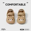 Zuecos Lindos con Forma de Oso para Mujer, Estilo Dibujos Animados, Modernos, Para Exteriores, Suela Gruesa, Suela Suave, Antideslizantes, Zapatos Perforados