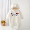 Mameluco para Bebé para Primavera y Otoño, Romper Cortavientos con Capucha, Ropa Elegante para Recién Nacidos, Atuendo de Otoño para Salir