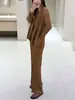 Conjunto de Traje de Lujo Ligero para Mujer Issey Miyake, Tejido de Alta Gama, Nueva Colección de Primavera, Conjunto Casual de Pliegues Elegantes Estilo Chanel de Nicho