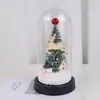 Decorações Artificiais de Natal Transfronteiriças Neve Caindo Luminosa Cobertura de Vidro Caixa de Presente Presente de Dia dos Namorados Enfeites de Árvore de Natal