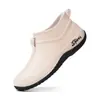Sapatos impermeáveis, estilo grosso, modernos para todas as estações, com sola grossa, estilo japonês, leves, de corte baixo, duráveis, adequados para estudantes, galochas de primavera e outono