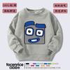 Ropa de bloques de construcción digitales Numberblocks para niños, suéter de manga larga con forro polar, top infantil de dibujos animados, moderno otoño e invierno
