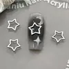 Estrella de Cinco Puntas en Forma de Estrella Accesorios para Uñas Emperatriz Viuda Anillo de Tenedor 3D de Aleación Decoración de Uñas DIY Venta al por Mayor