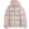 Jaqueta curta de plumas rosa de inverno para mulheres petite, casaco de inverno espesso para estudantes, jaqueta puffer