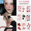 Pegatinas de Tatuaje de Halloween Impermeables y a Prueba de Sudor Desechables Herida de Terror Maquillaje para Fiesta Pegatinas de Tatuaje Facial Hechas a Medida