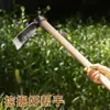 Azada y Pico Forjados de Acero al Manganeso, Herramientas Agrícolas, Engrosados para Cavar Raíces de Árboles, Plantar Verduras, Aflojar la Tierra, Deshierbar, Juego Completo de Herramientas Agrícolas